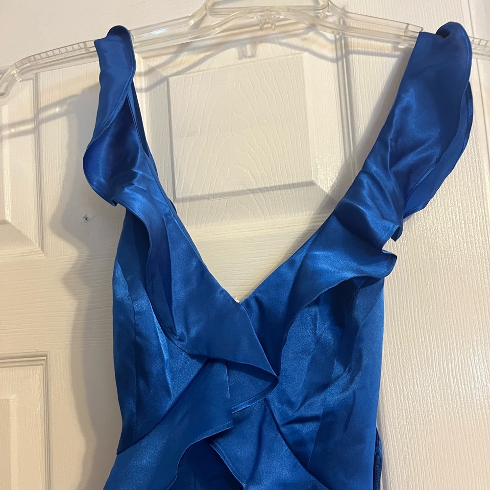 blue prom dress